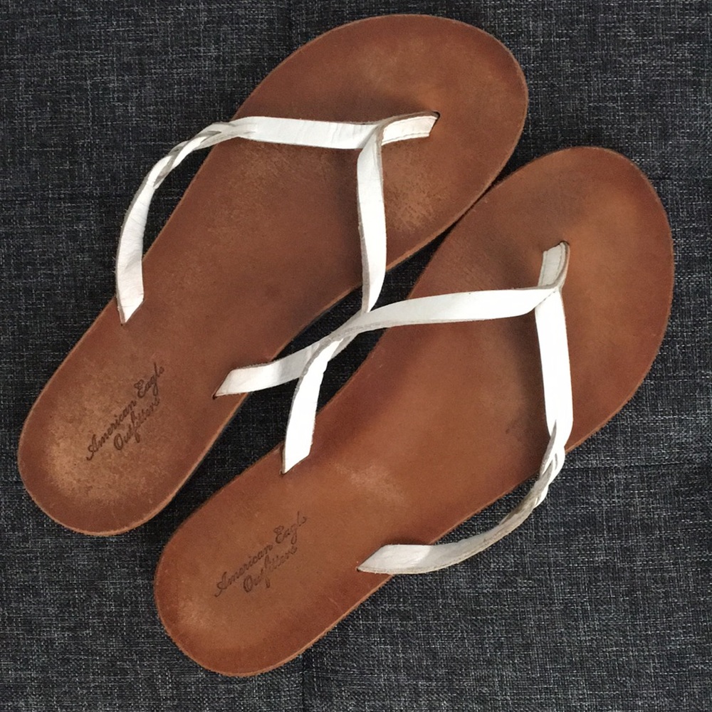 AEO White Sandals
